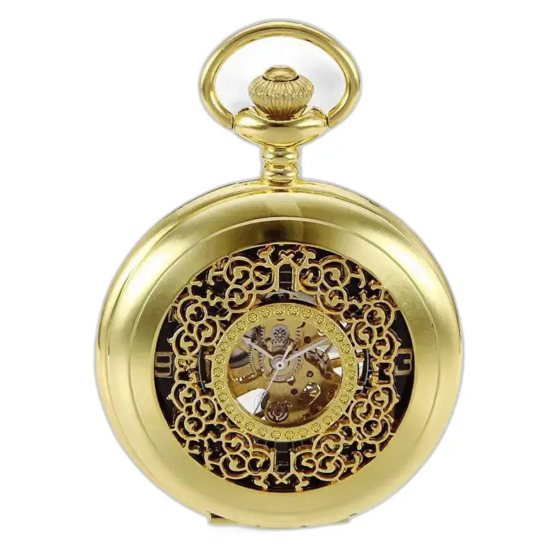 Montre à gousset femme or, style chic, mécanique à remontage manuel, élégante et raffinée